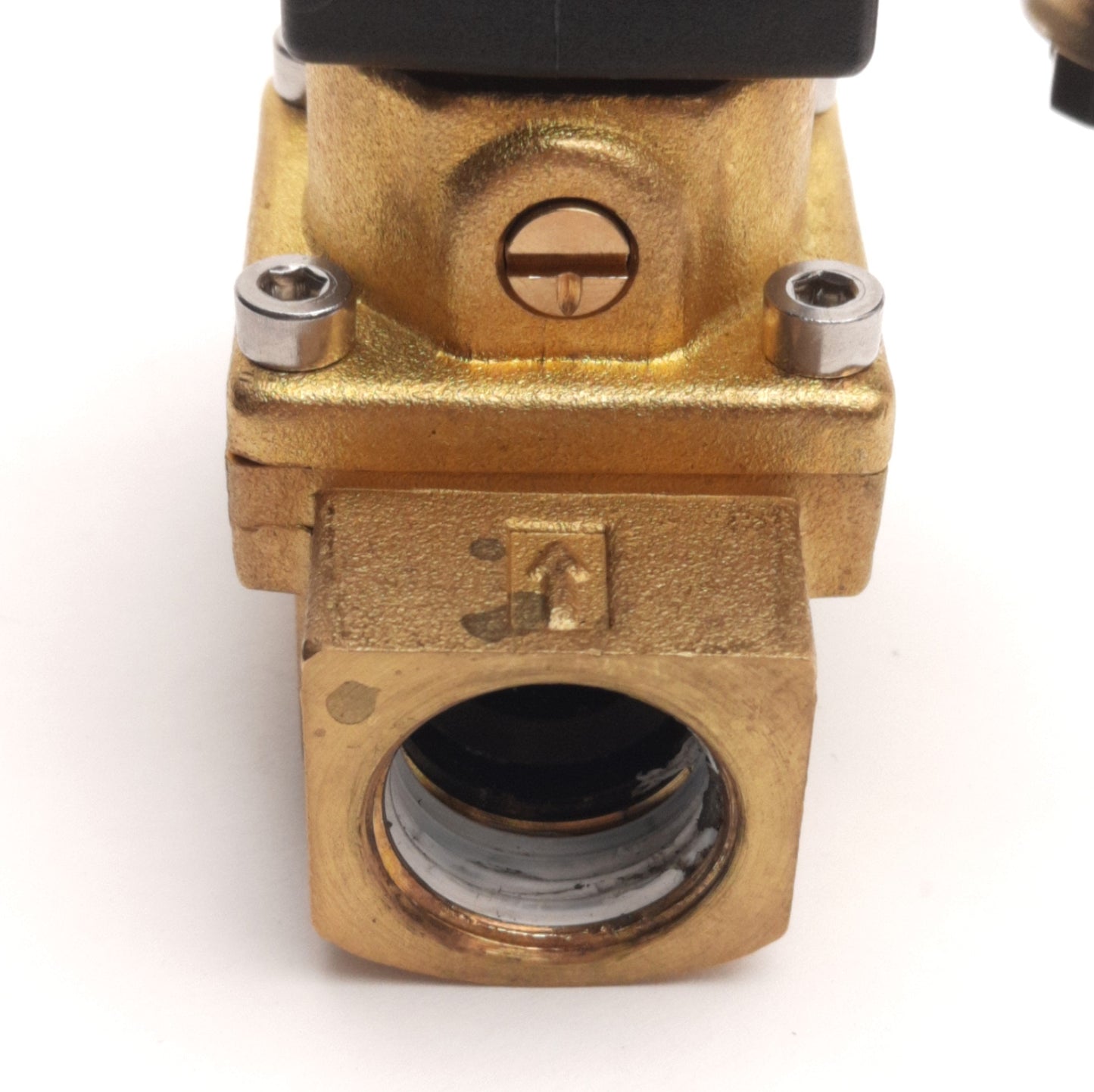 Used GEM-SOL GEM-B-31 Solenoid With Brass Valve, 3/8" NPT, 24V AC 50Hz Coil