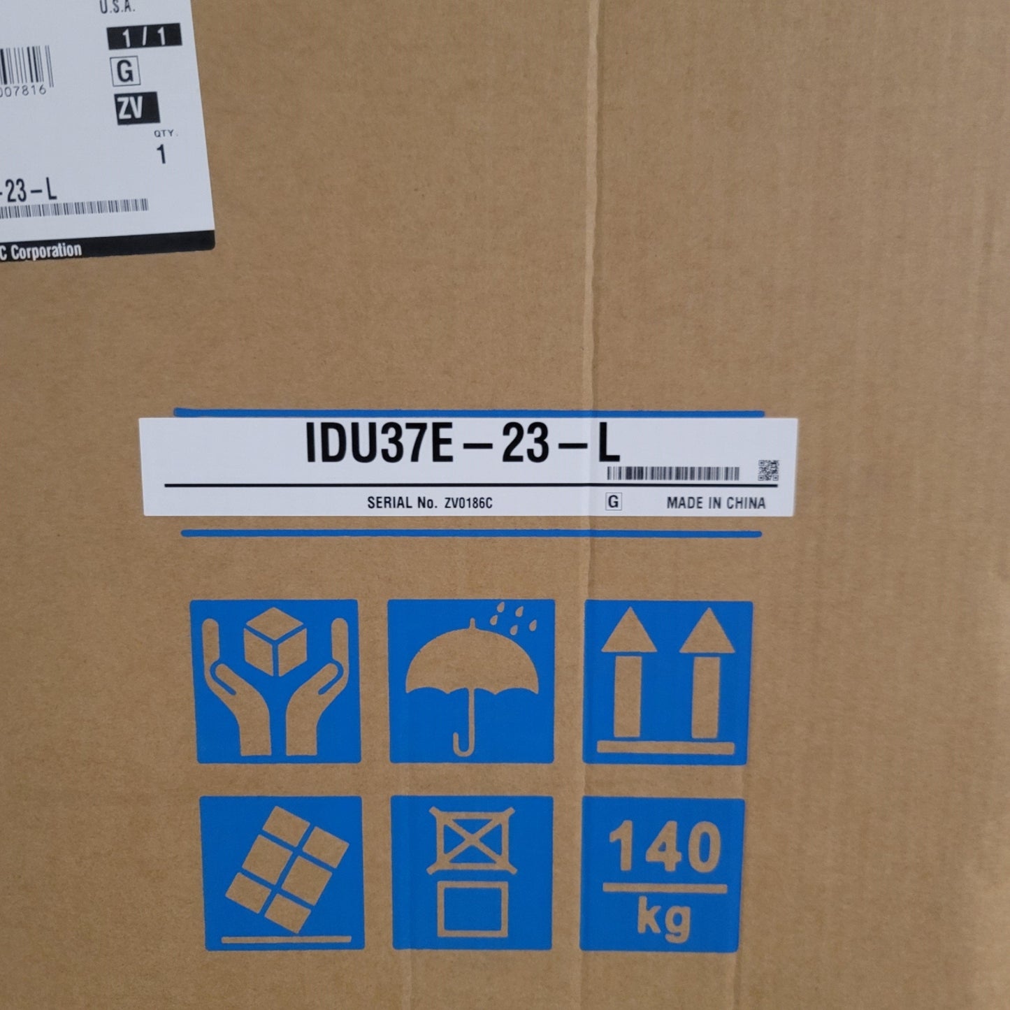 New SMC IDU37E-23-L Refrigerated Air Dryer Aftercooler 230VAC 1-Ph 5-80°C, 0.15-1MPa