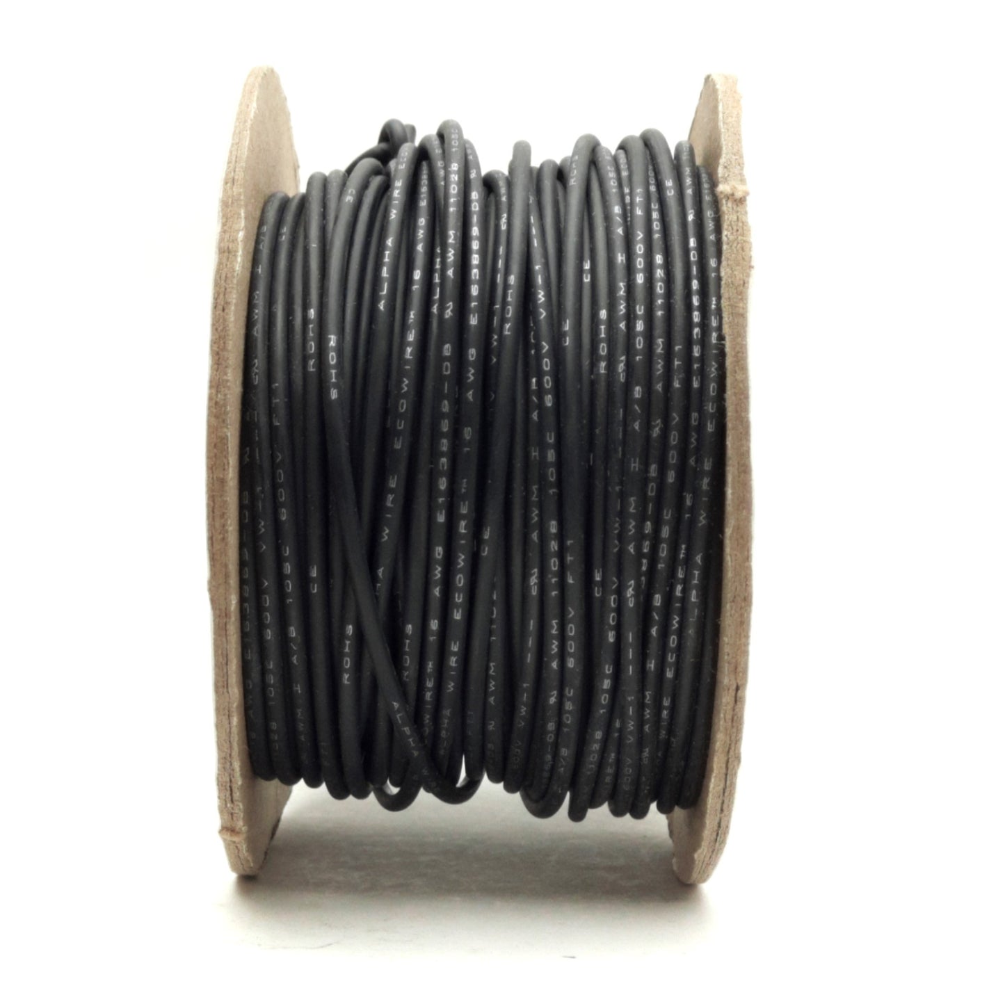 New – Open box Alpha Wire 6716 BK005 Hook-Up Wire 100' 16AWG (26/30) TC, -40°C to 105°C, 600V
