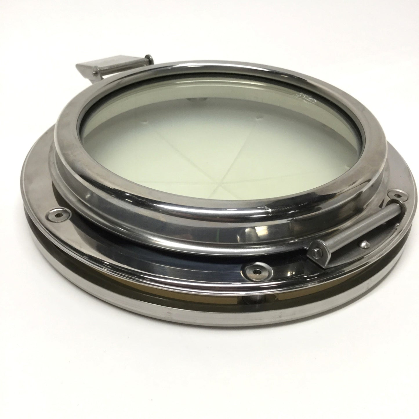Used Vemefa 19.070.03 Stainless Steel Marine Portlight Hatch Ø150mm ID, Ø215mm OD