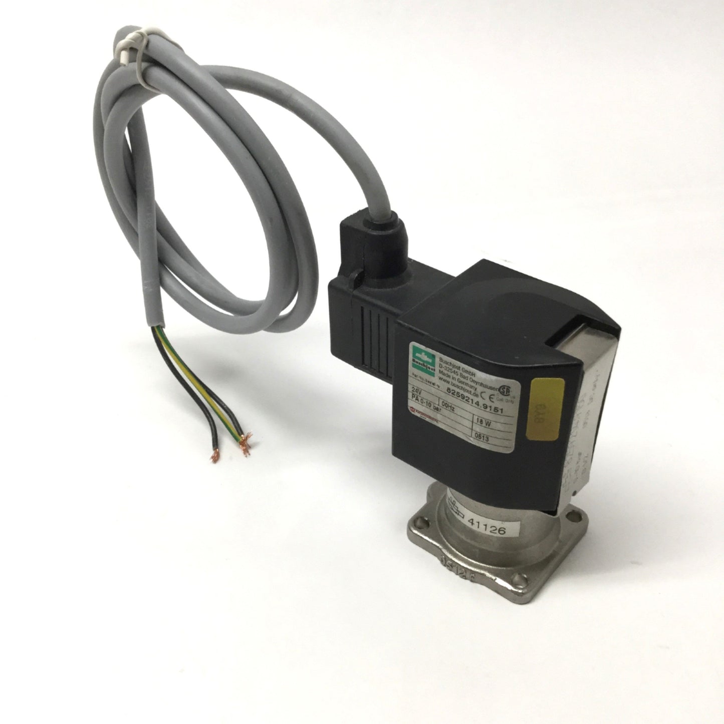Used Buschjost Norgren 8259214.9151 Solenoid Coil from Diaphragm Valve 24VDC