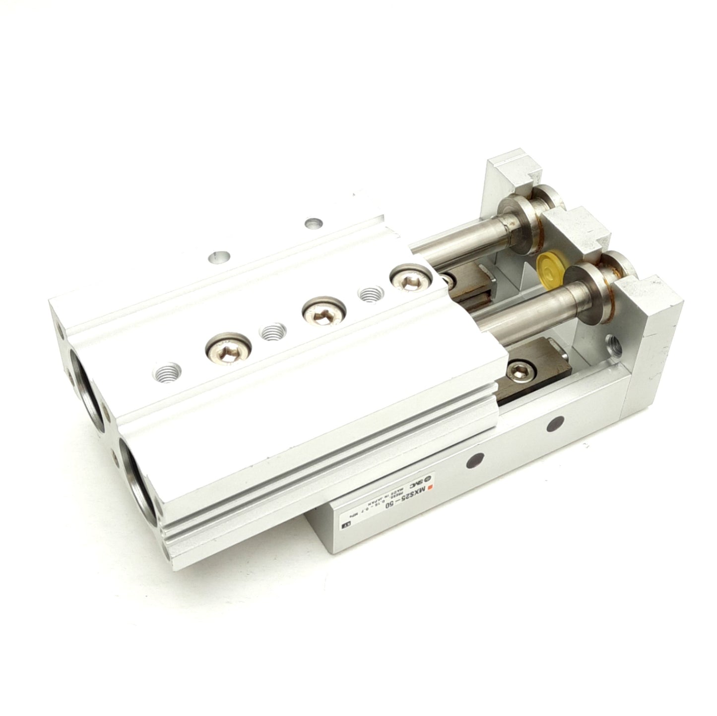 Used SMC MXS25-50 Air Slide Table, 25mm Bore, 50mm Stroke, 0.15-0.7MPa, RC 1/8 Port