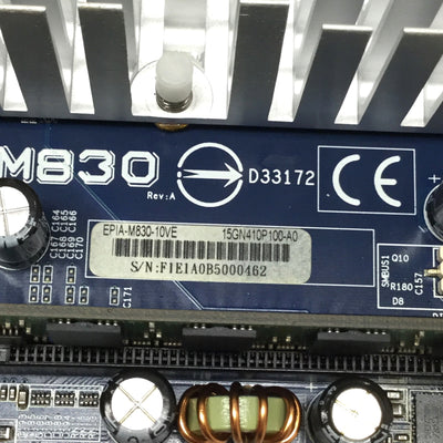 Used VIA EPIA-M830-10VE Mini-ITX Embedded Motherboard 1.0GHz Nano E CPU, 512MB RAM
