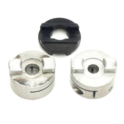 Used Huco 516.25.2228 Oldham Coupling, Through-Bore 6mm & 8mm, OD Ø25mm, 32mm Length