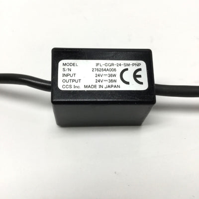 Used CCS IFL-CGR-24-SM-PNP Trigger Cable for LED Illuminator SM 3-Pin to M12 4-Pin