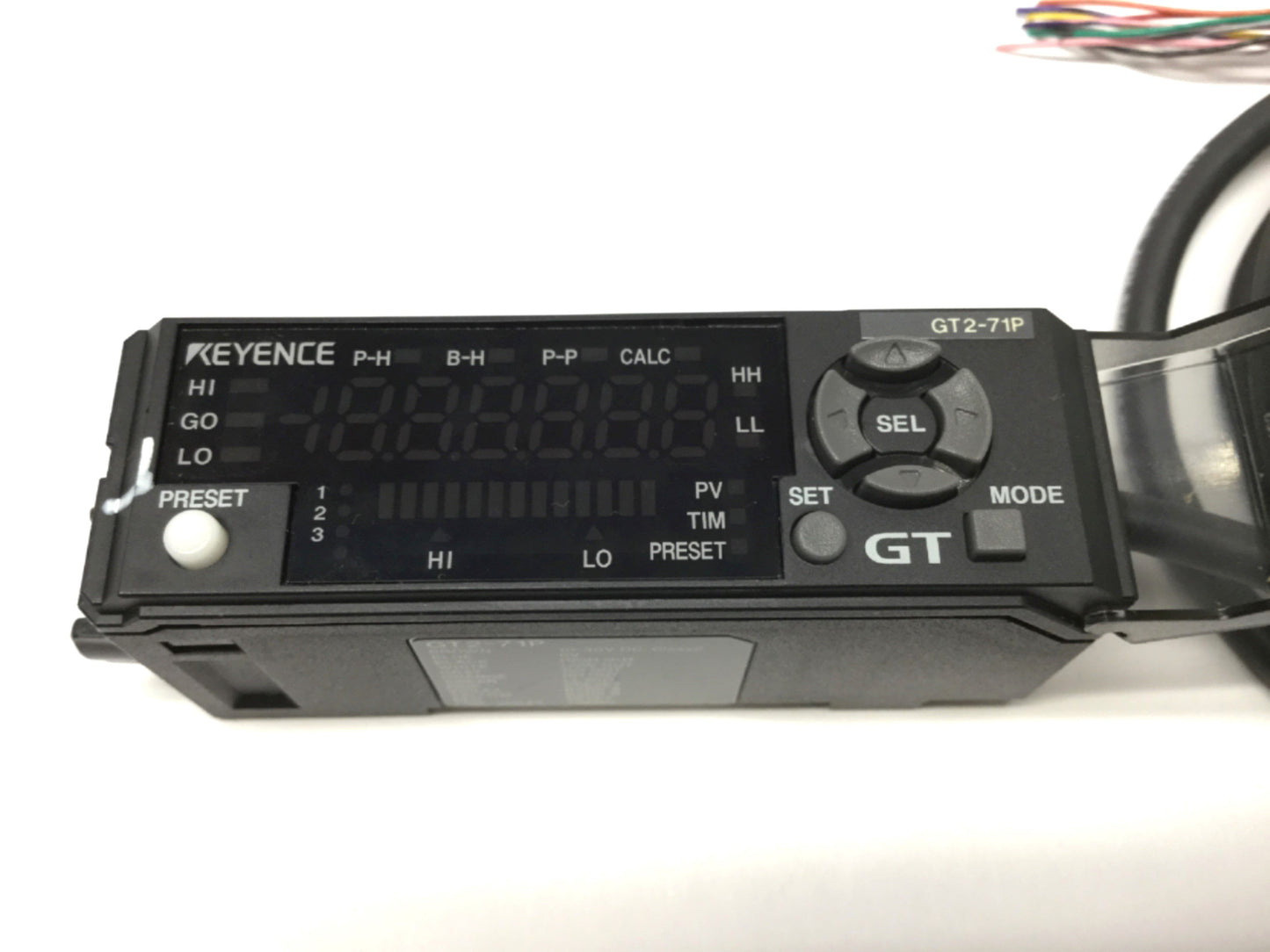 Used Keyence GT2-71P Contact Displacement Sensor Amplifier Unit, 10-30VDC, PNP Output
