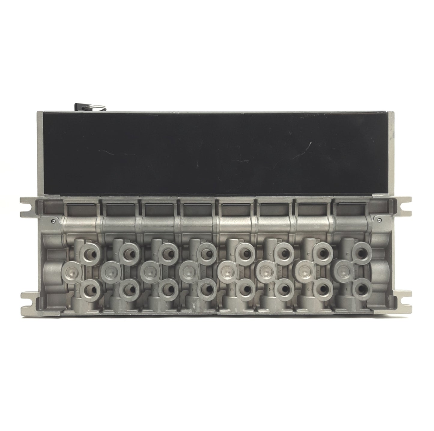 Used SMC NVV5FS2-01T1-081-02T Manifold, 8 Valve Stations, Side Ported, ¼NPTF, 150 psi