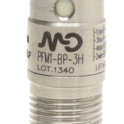 Micro Detectors PFM1-BP-3H Proximity Sensor, 4mm Range, 10-30VDC 200mA, PNP