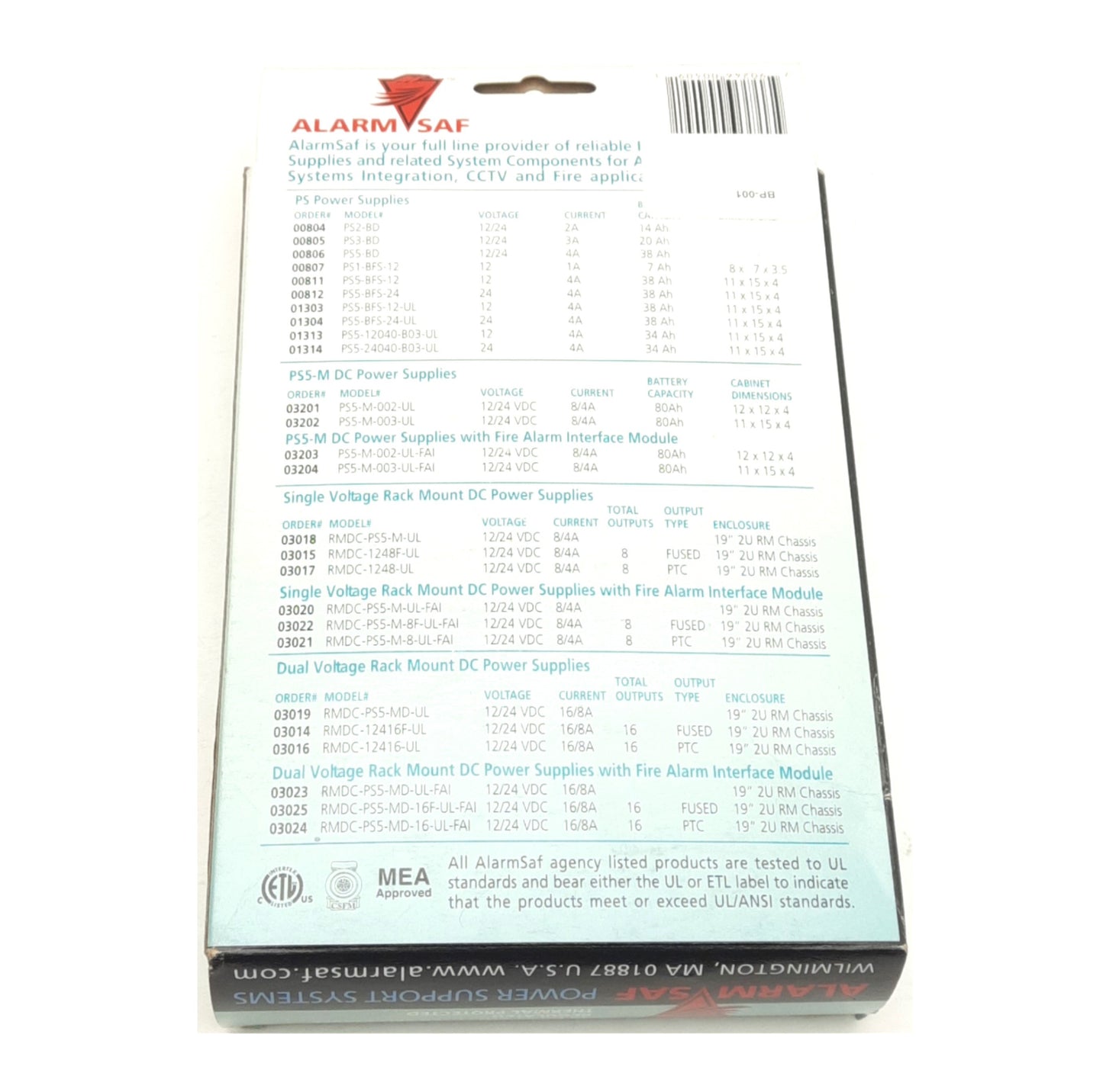 New AlarmSaf BP-001 Battery Presence Module, 0°-50°C, 12/24VDC Input, <15mA Current