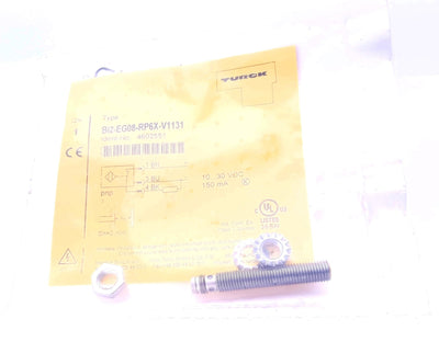 Turck Bi2-EG08-RP6X-V1131 Inductive Proximity Sensor 2mm 10-30VDC, PNP, 3-Pin