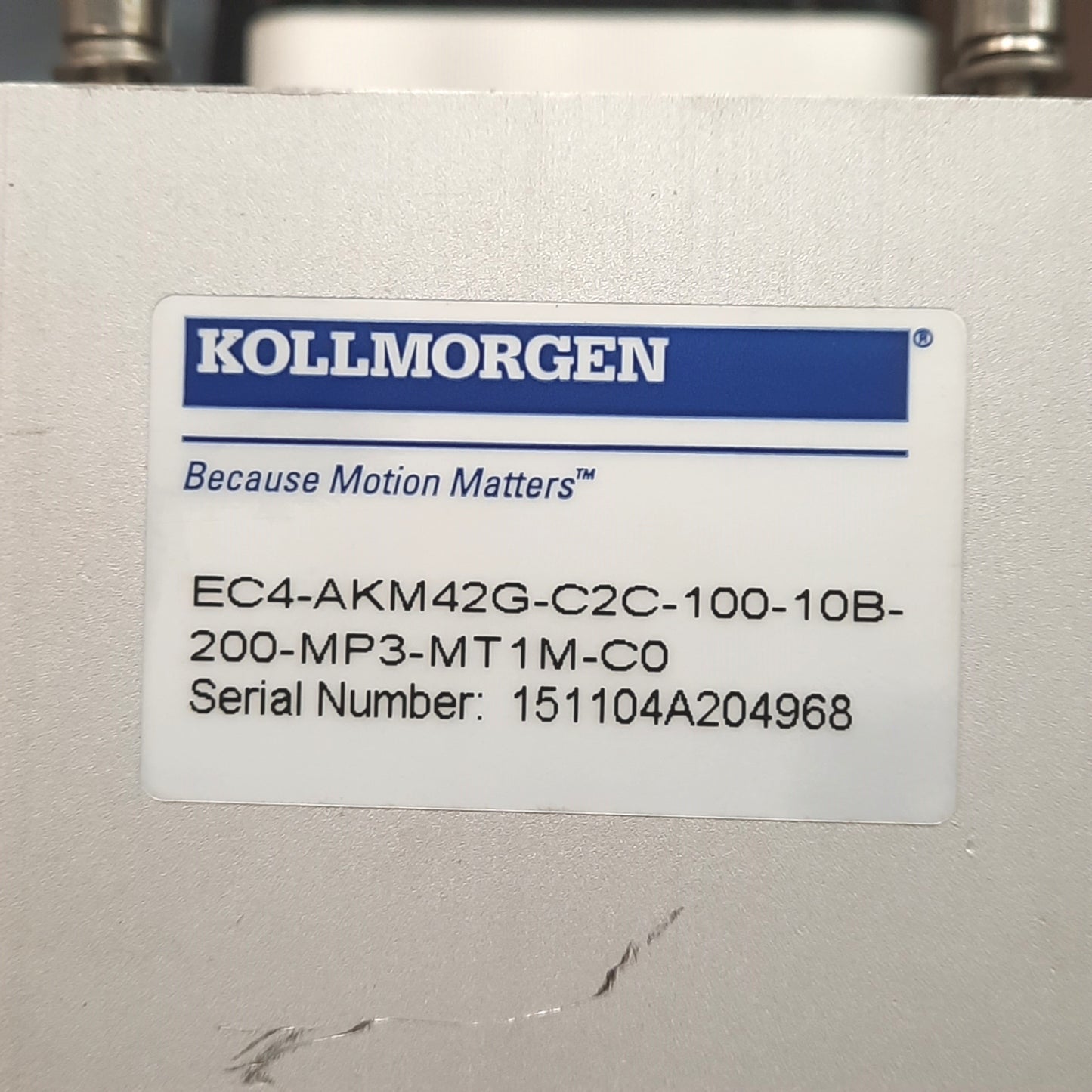 Used Kollmorgen EC4 Linear Actuator Cylinder, 10:1 Drive Ratio 10mm Lead 200mm Stroke