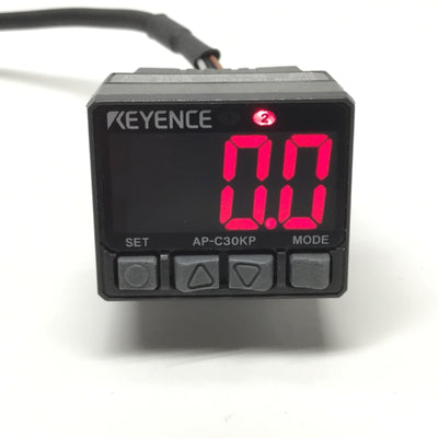 Keyence AP-C30KP Digital Compound Pressure Sensor, Multi-Range, 12-24VDC PNP