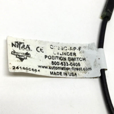 Used Lot of 4 Automation Direct CPS9C-AP-F Ø4mm Cylinder Position Switches 3-Pin PNP