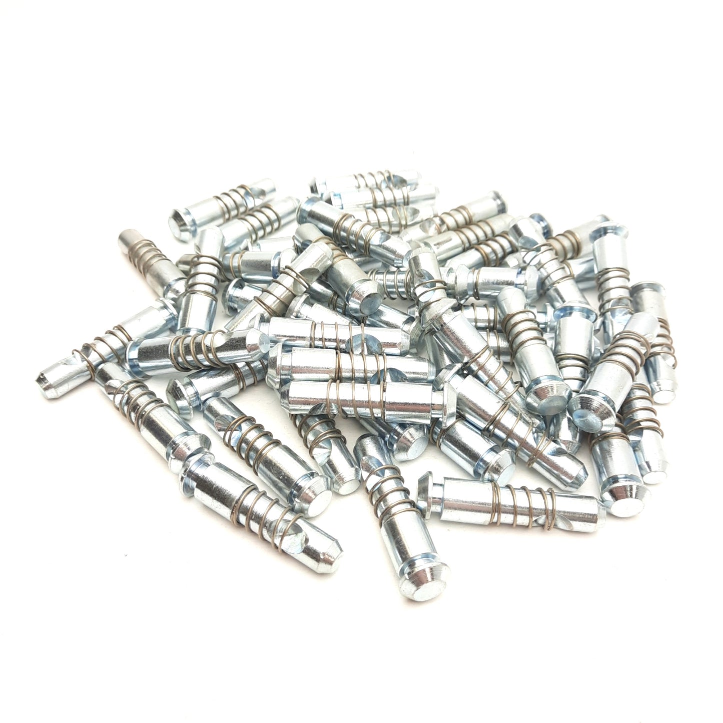 Used Lot of 50 Maytec 1.21.A1E0 Universal Anchor w/ Spring, Aluminum Extrusion
