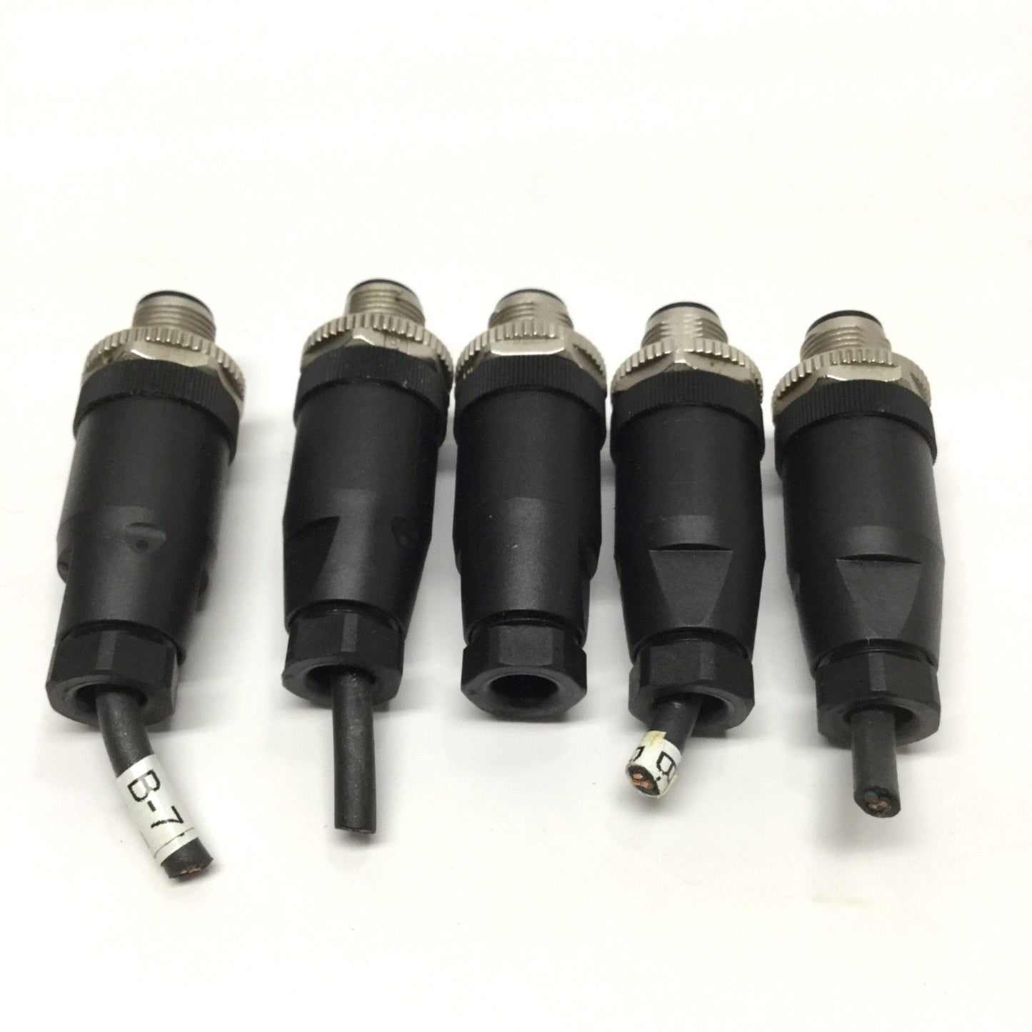 Used Lot of 5 Turck BS 8141-0 Eurofast Field-Wireable Plug Connector, M12 4-Pin Male