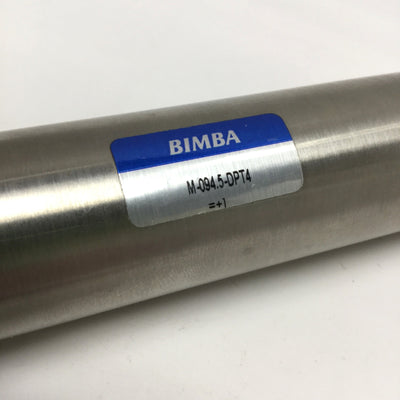 Used Bimba M-094.5-DPT4 Pneumatic Cylinder 1-1/16" Bore, 4.5" Stroke, 1/8 NPT, 250psi