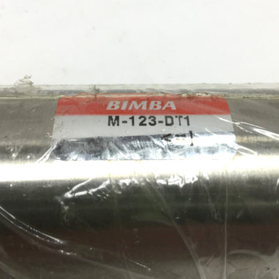 New Bimba M-123-DT1 Pneumatic Cylinder, 1-1/4" Bore, 3" Stroke, 1/8" NPT, 250psi