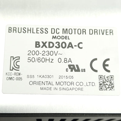 Vexta BXD30A-C Brushless DC Motor Driver, Single/Three Phase 200-230VAC 0.8A