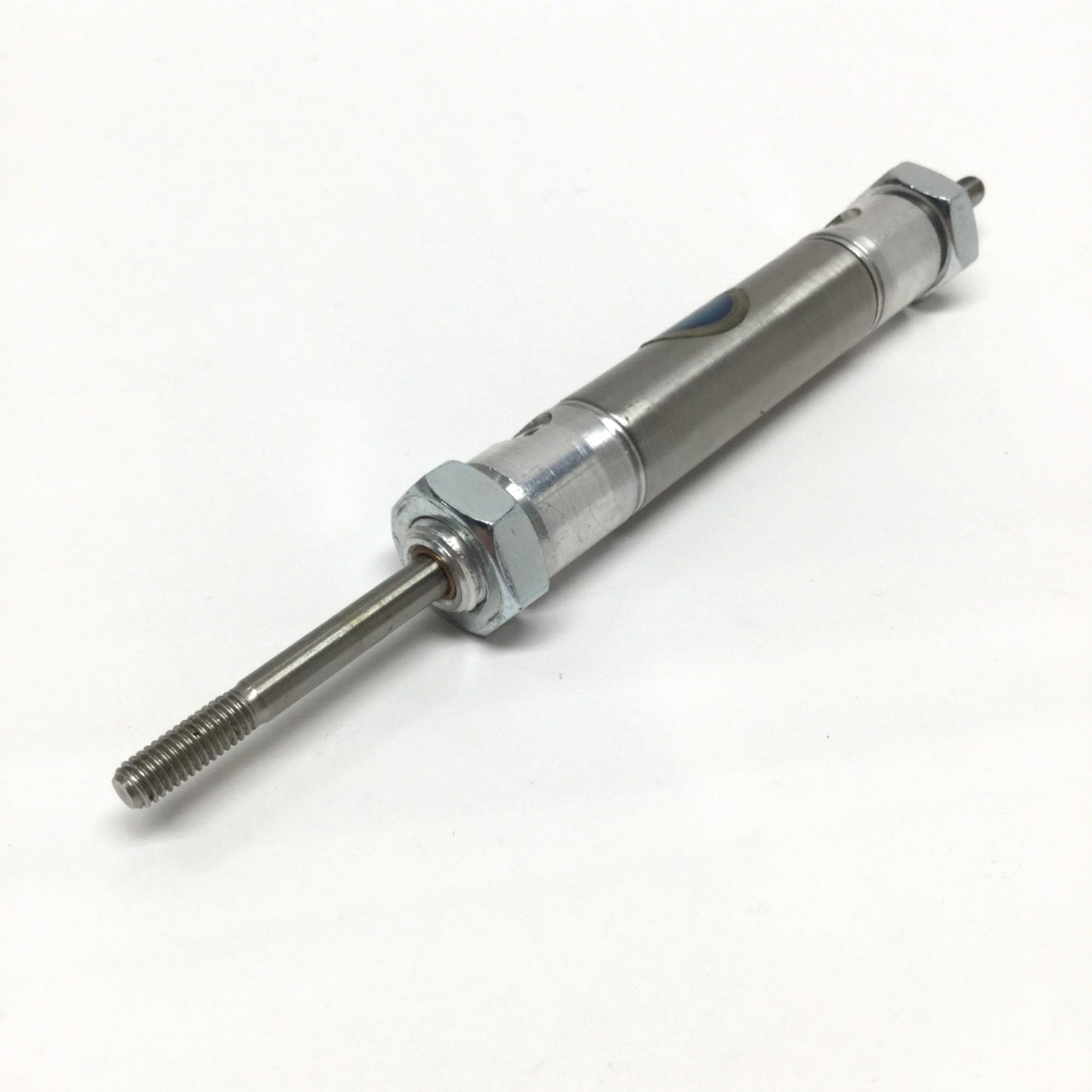 Used Bimba M-021-DXDE Double-Rod End Air Cylinder Ø9/16" Bore, 1" Stroke, 10-32