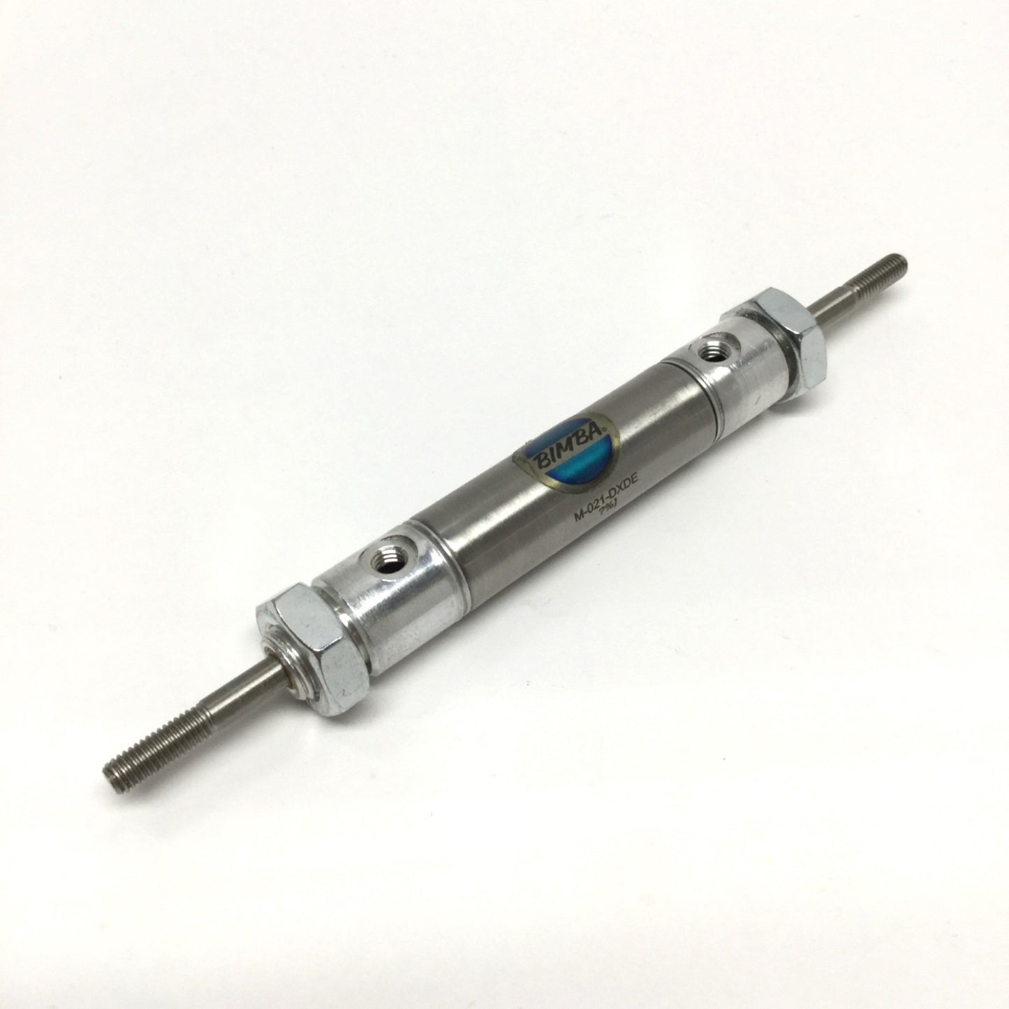 Used Bimba M-021-DXDE Double-Rod End Air Cylinder Ø9/16" Bore, 1" Stroke, 10-32