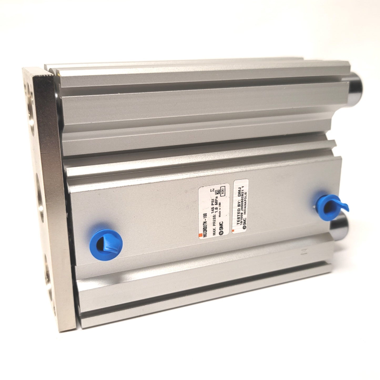 New SMC MGQM32TN-100 Compact Guided Cylinder 32mm Bore, 100mm Stroke, 1/8Rc