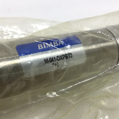 New Bimba M-041-DXPBT3 Double-Acting Cylinder 3/4" Bore, 1" Stroke w/ Switch Track
