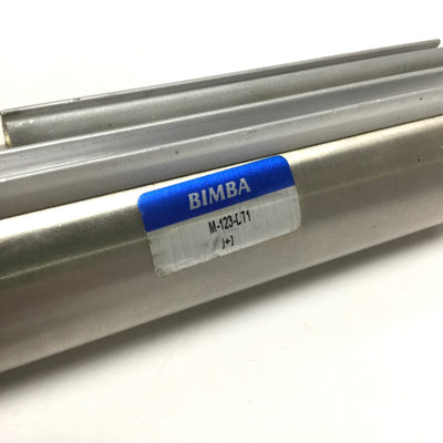 Used Bimba M-123-DT1 Pneumatic Cylinder, 1-1/4" Bore, 3" Stroke, 1/8" NPT, 250psi