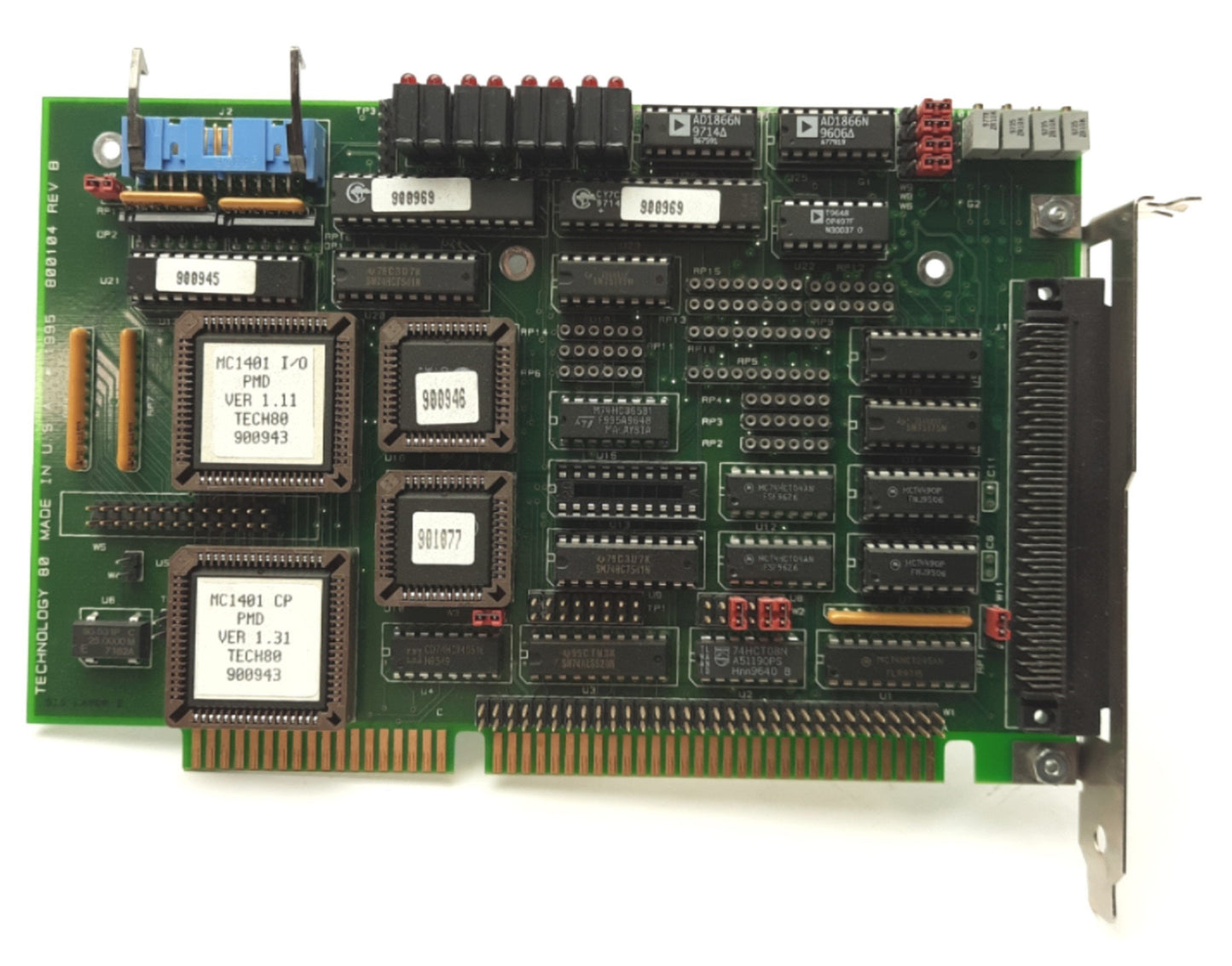 Tech80 5650 Motion Control Card 16-bit ISA 4-Axis ±10VDC or 0-5VDC Command