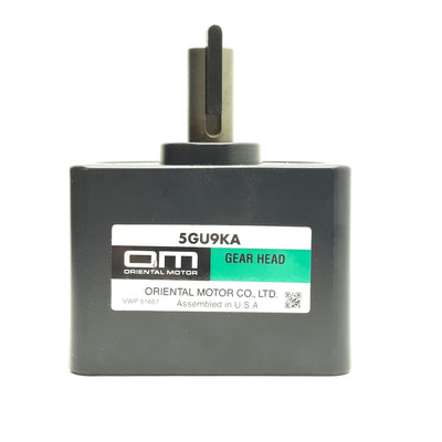 Used Oriental Motor 5GU9KA Parallel Shaft Gearhead 9:1 Ratio Ø5/8" Shaft 3½x3½" Frame