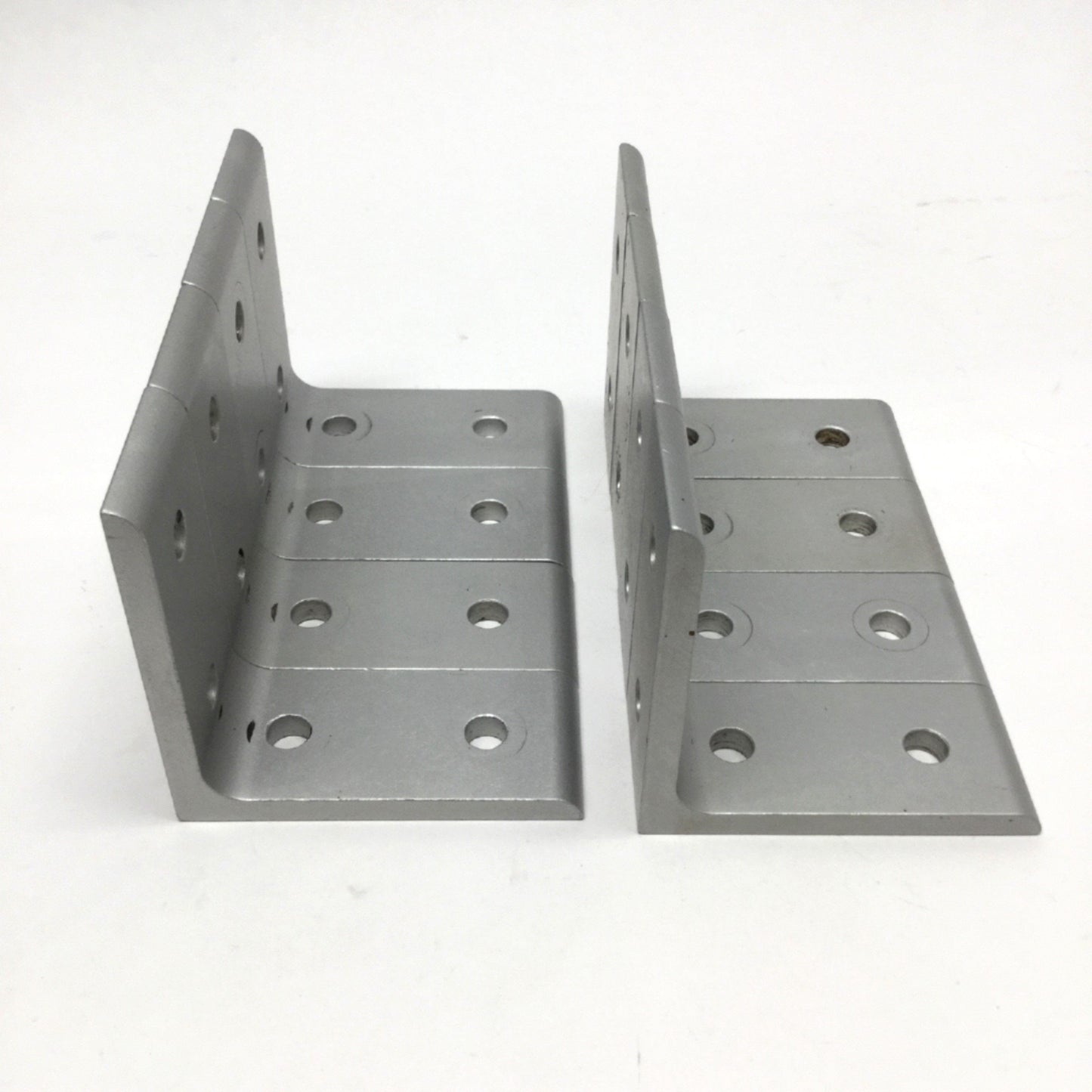 Used Lot of 8 80/20 4301 Aluminum Extrusion Tall Inside Corner Bracket, 15 Series