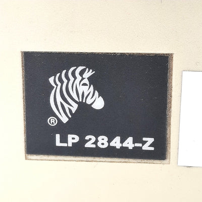 Used Zebra LP 2844-Z Direct Thermal Barcode Laser Printer 203 dpi, 4.09" W, 4in/sec