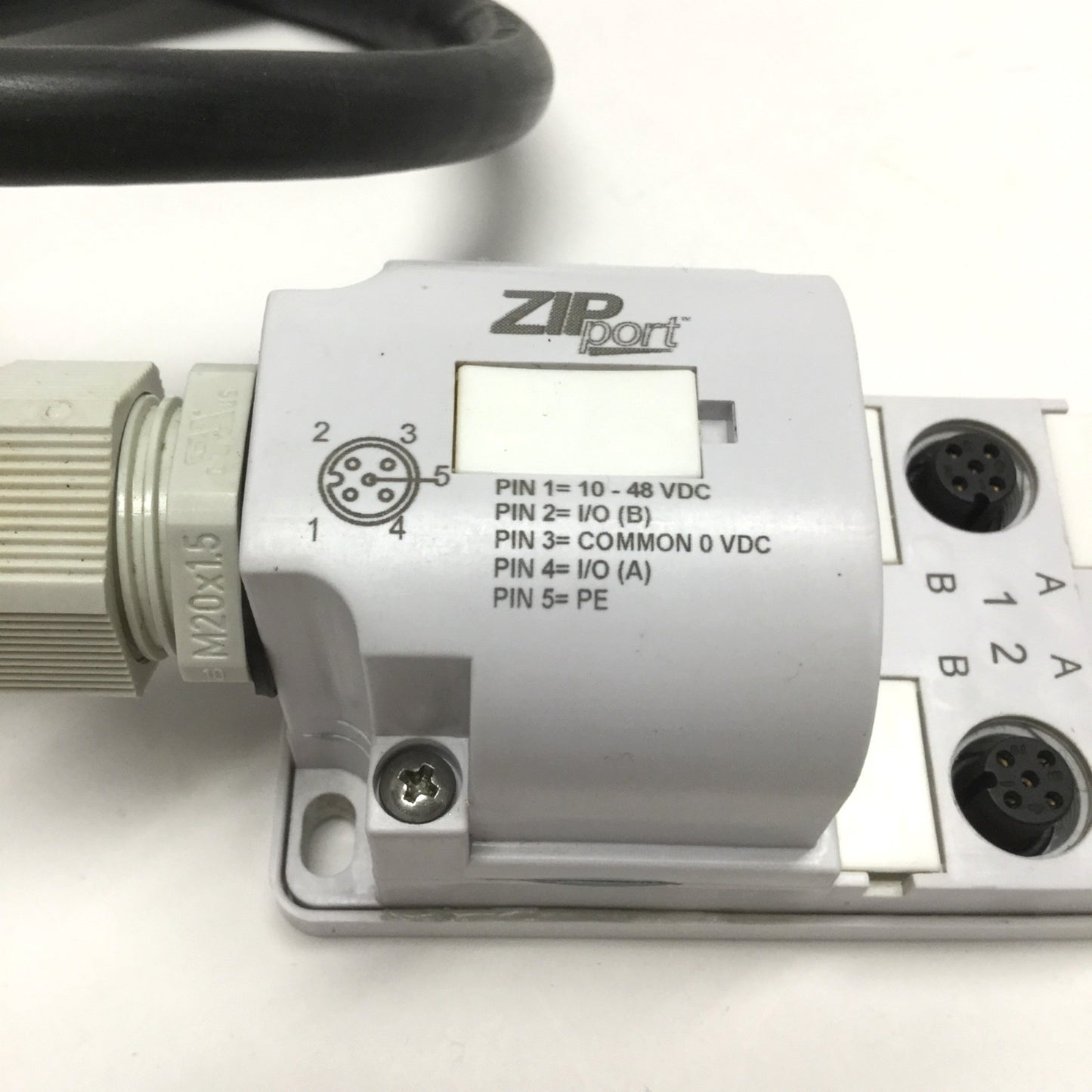 Used Automation Direct ZP-JBH85-2P ZIPport Junction Block 8-Port M12 5-Pin, 48VDC 8A