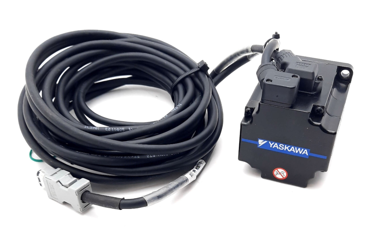 Used Yaskawa SGM7J-02AFA21 AC Servo Motor 3 Phase 200VAC 1.6A, 30001/min, 0.637Nm