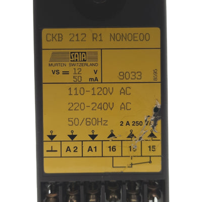 SAIA CKB 212 R1 N0N0E00 Panel Timer, SPDT NO/NC 2A 250V, 115/230VAC