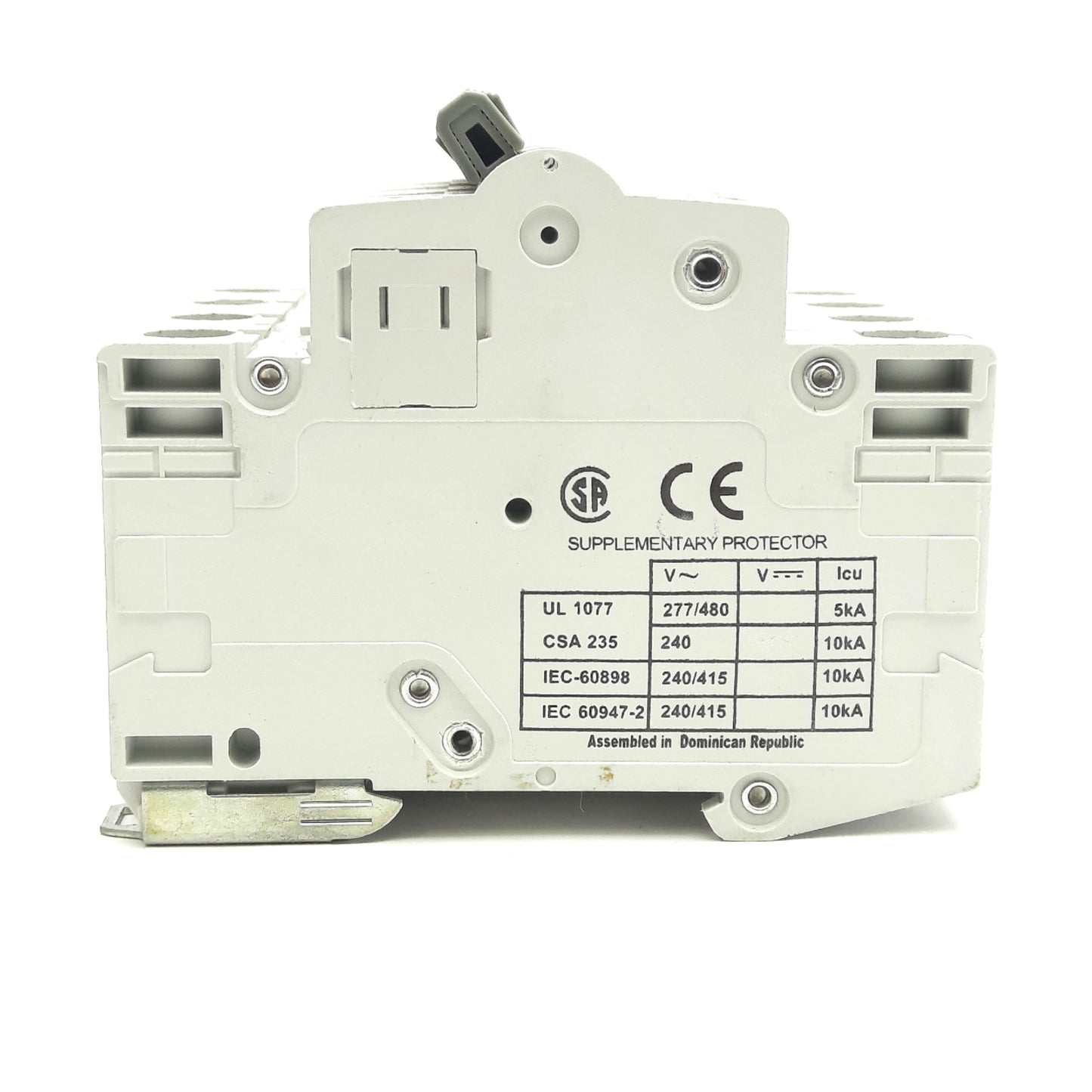 Used Cutler Hammer WMS4D25 Circuit Breaker, 4-Pole, D-Curve, 415VAC 20A, DIN Rail
