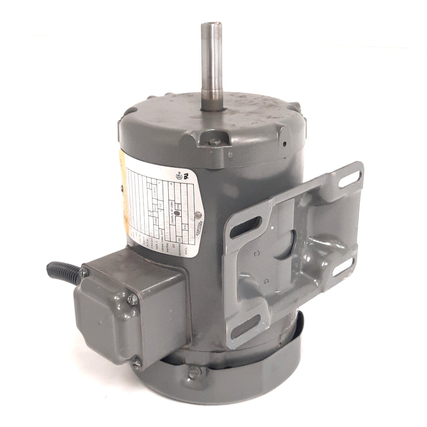 Used Baldor M3538 Electric Motor 3-Ph, 230/460V AC, 1720RPM, 1/2HP, 56 Frame