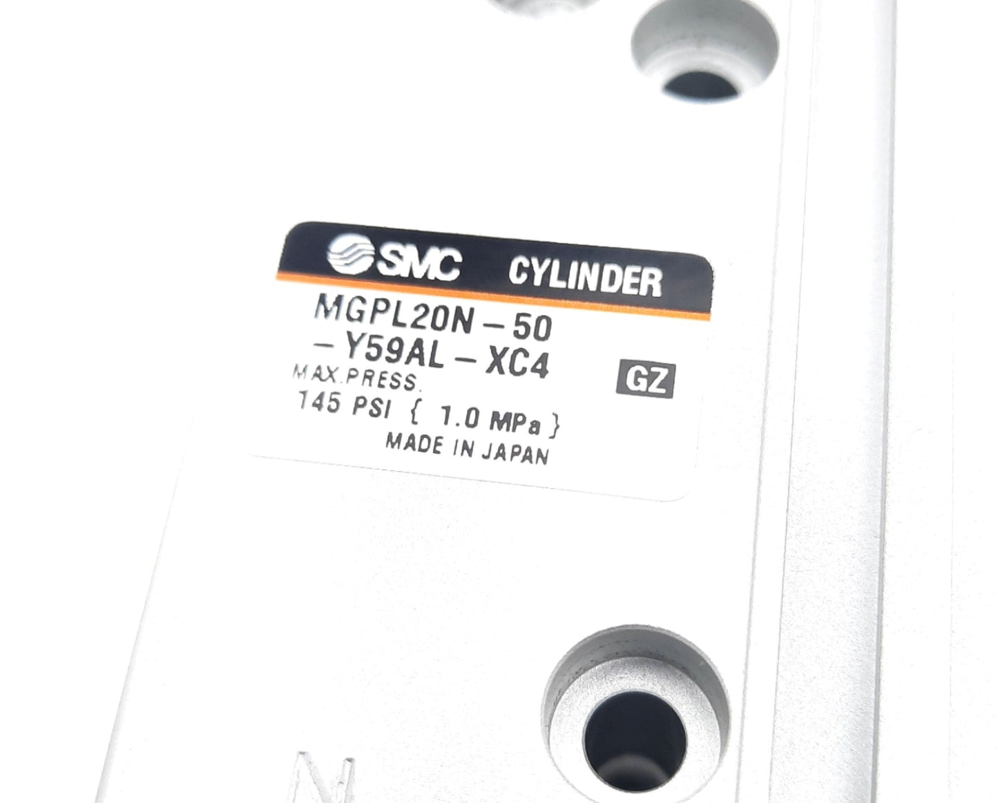 New SMC MGPL20N-50-Y59AL-XC4 Compact Guide Cylinder 145Psi 20mm Bore, 50mm Stroke