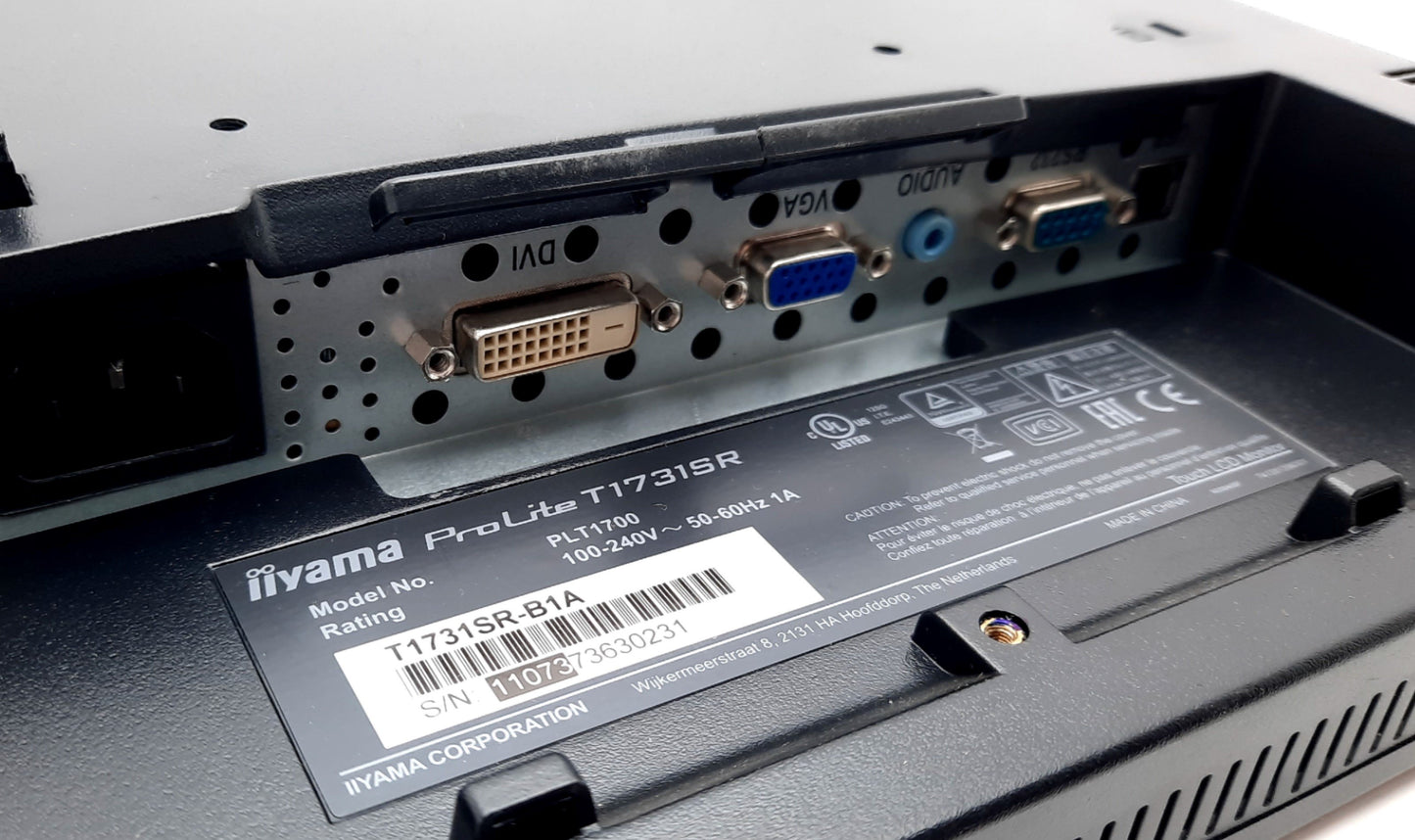 Used iiyama ProLite T1731SR Touch Screen Monitor 17" VGA D-Sub, 5:4, 1280 x 1024