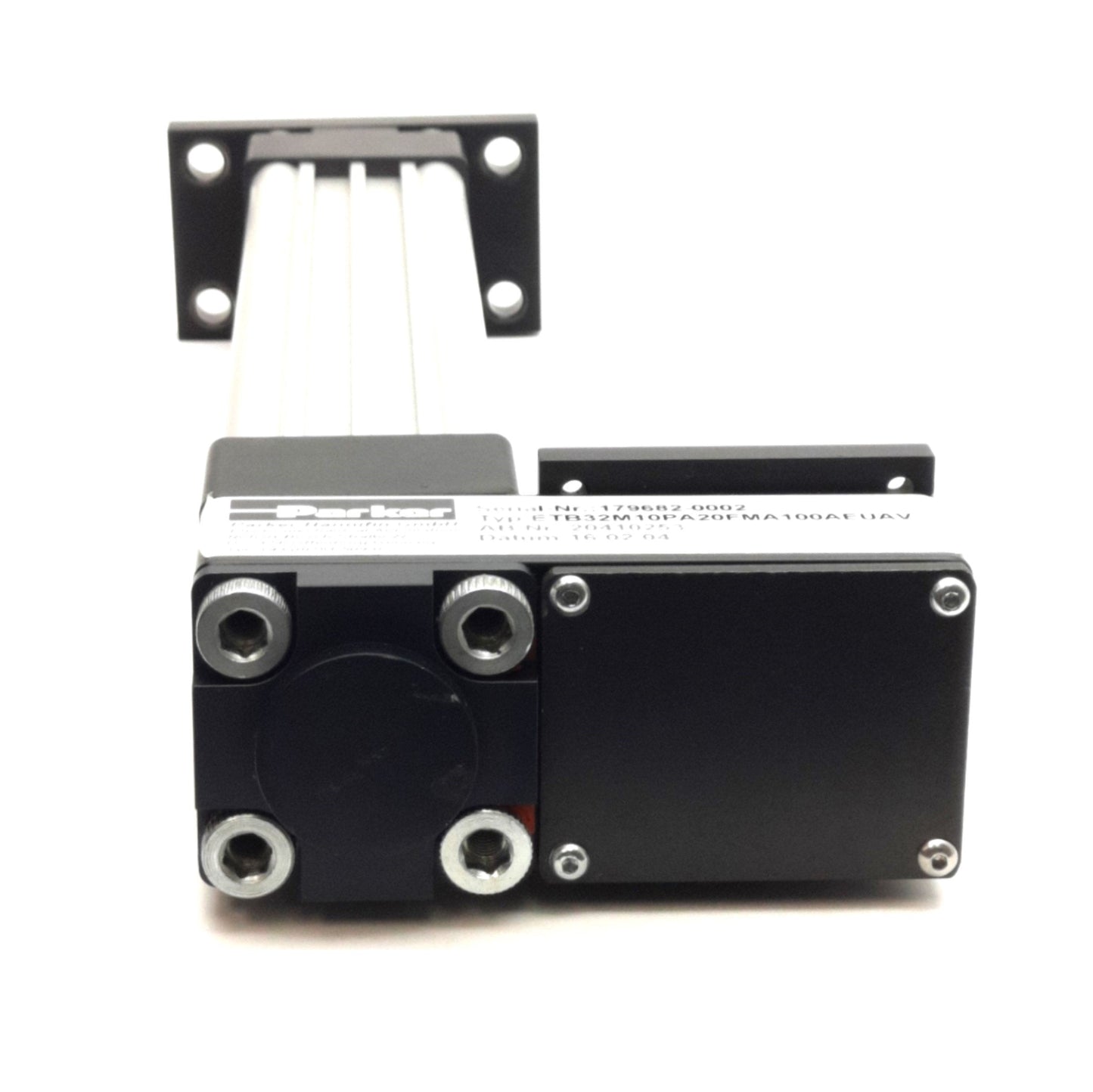 Used Parker ETB32-M10PA20-FMA100-A Linear Actuator 10mm Lead, 100mm Stroke, NEMA 23