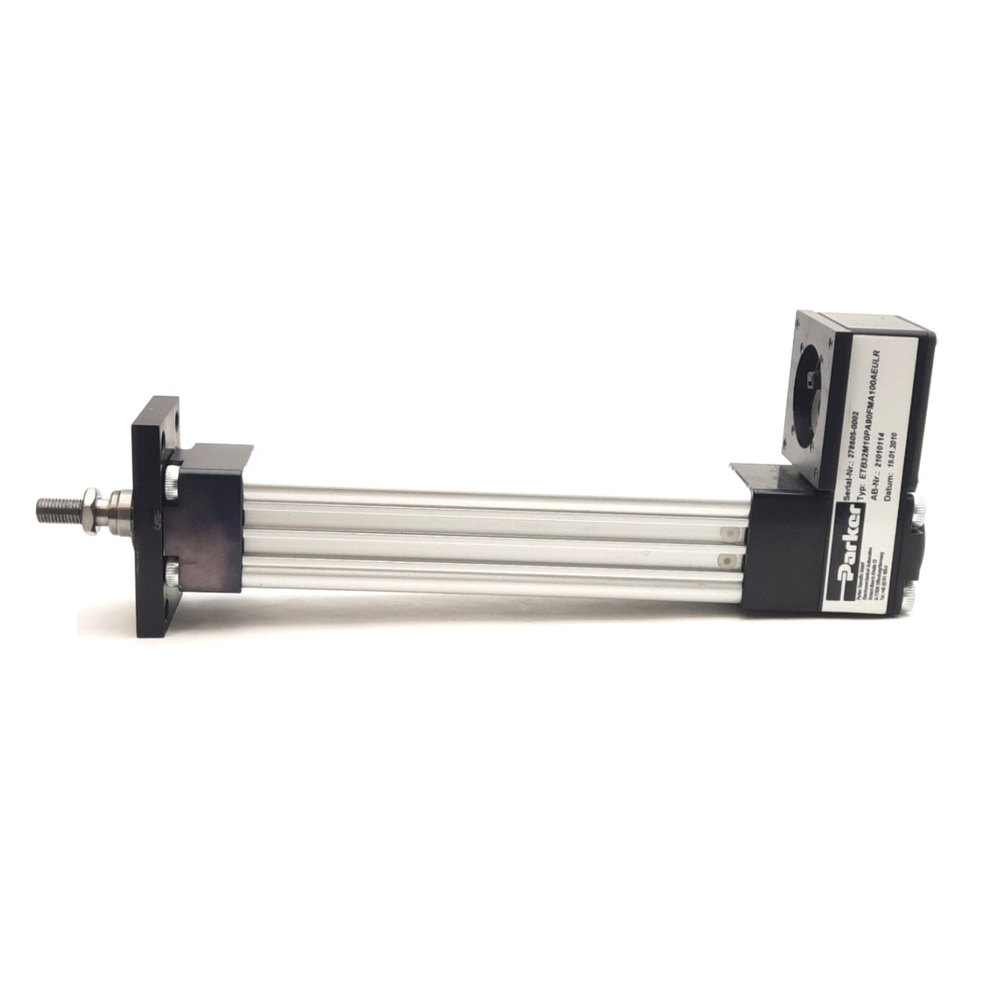 Used Parker ETB32-M10PA90-FMA100-A Linear Actuator 10mm Lead, 100mm Stroke, NEMA 23
