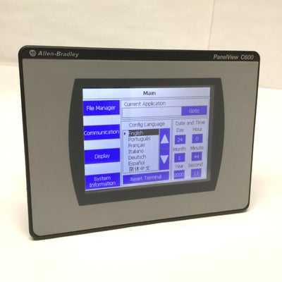 Allen Bradley 2711C-T6T PanelView C600 Touch Screen HMI Graphic Display 5.7" 24V