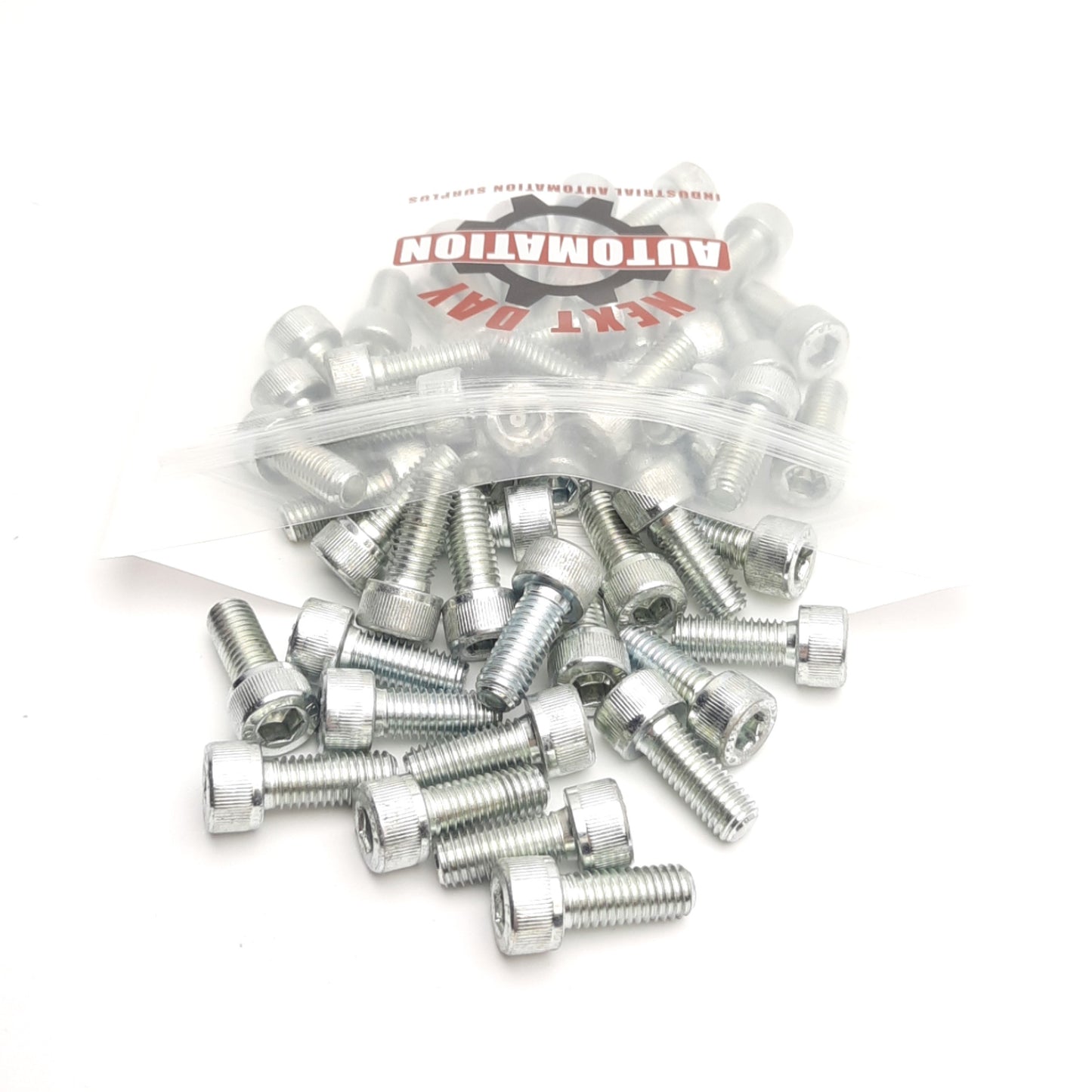 Used Lot of 50 CSH-STH-M8-20 Plated Socket Head Capped Screw, M8x1.25 x 20mm Length