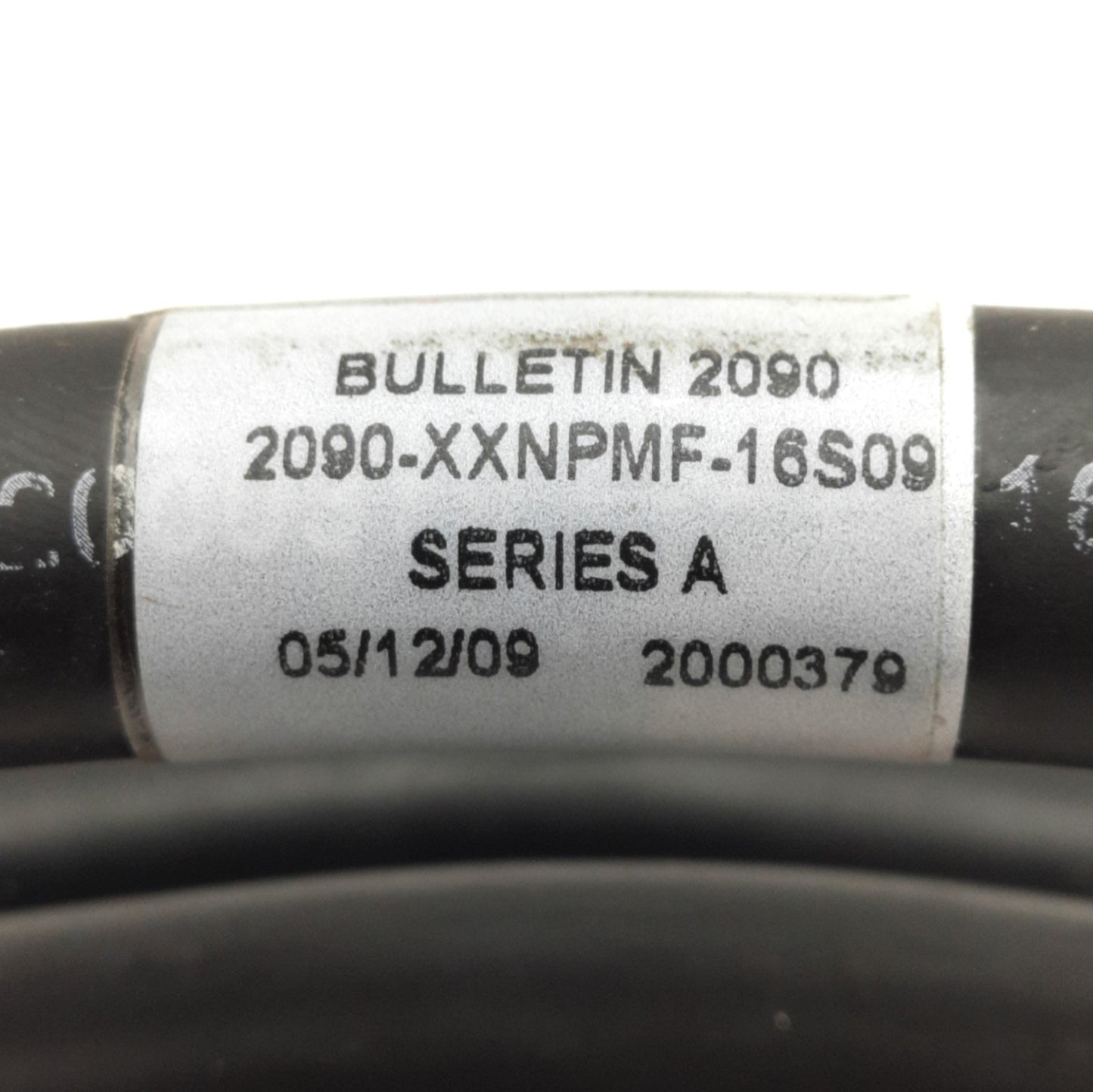Used Allen Bradly 2090-XXNPMF-16S09 Motor Power Cable, 9-Pin to Flying Leads, 5m