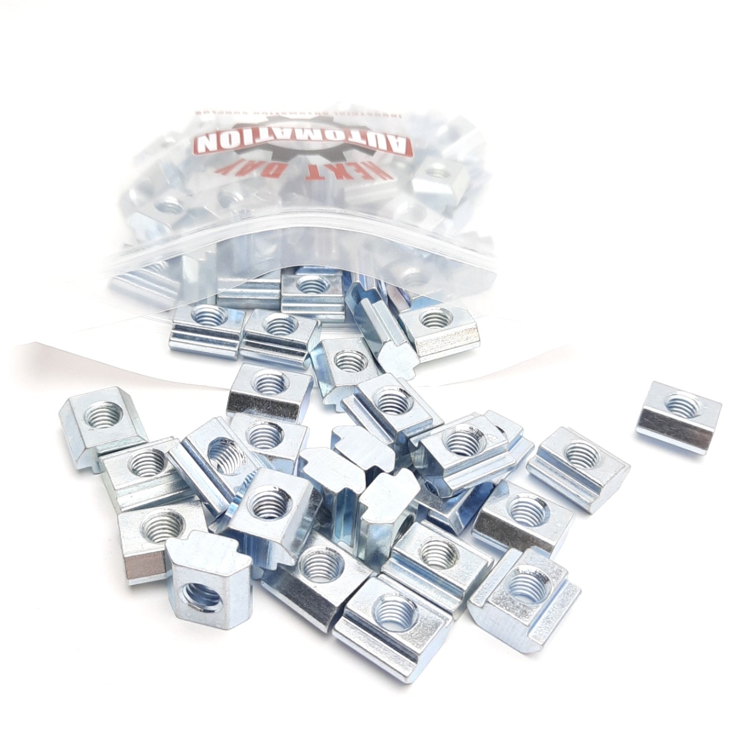 Used Lot of 75 Misumi HNTT8-8 Pre Assembly Aluminum Extrusion T-Nut, M8x1.25 Thread