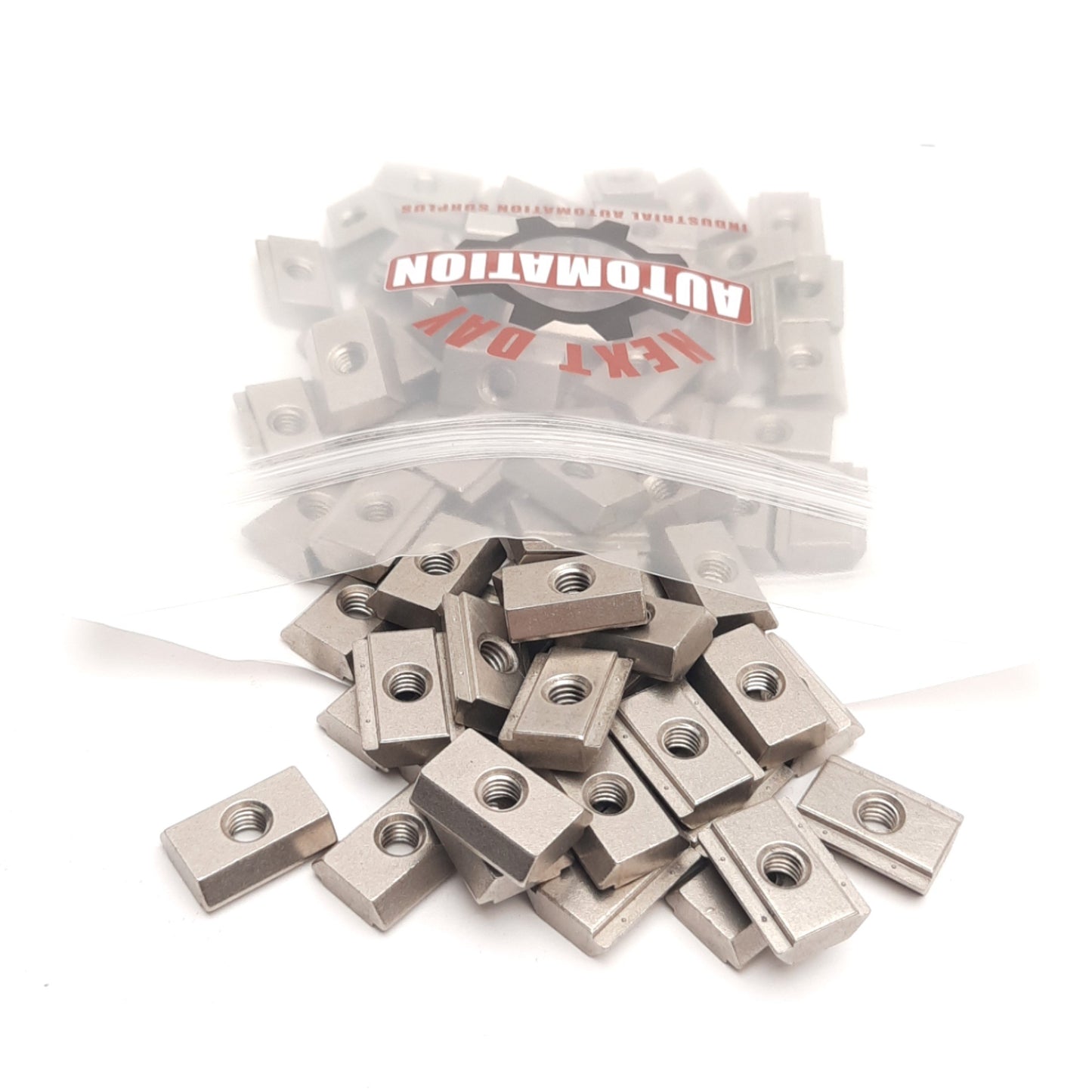 Used Lot of 75 Misumi HNTASN8-6 Post Assembly Insertion T-Nut, M6 Thread