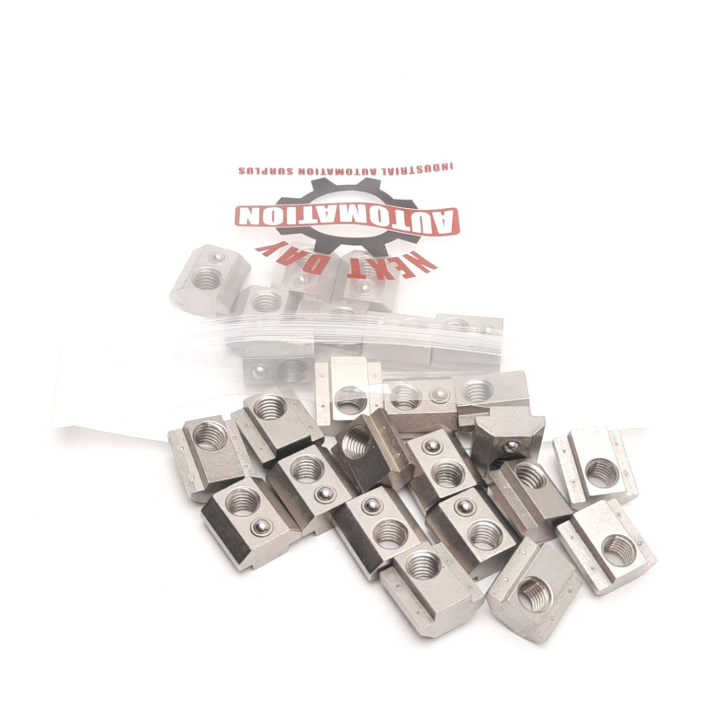 Used Lot of 25 Misumi SHNTU8-8 Pre Assembly Spring Nut M8x1.25 Thread, 8 Series