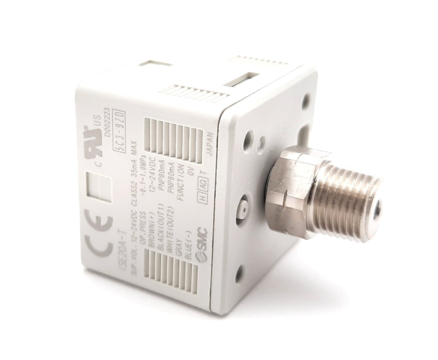 New SMC ISE20A-T-N01 Digital Pressure Switch PNP Open Collector 1/8" NPT 12-24VDC