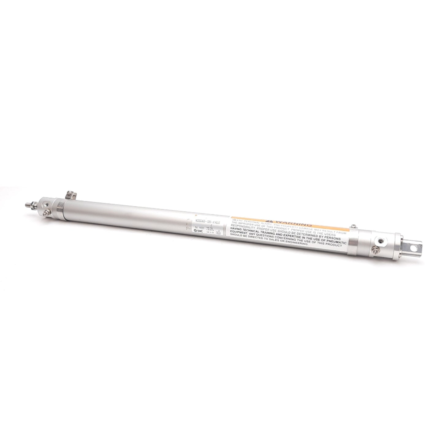 Used SMC NCDGCA20-1300 Pneumatic Cylinder 20mm Bore, 13" Stroke, 10-32 Ports