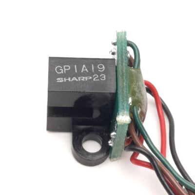 Used Sharp GPIAI9/GP1A19 Slotted Limit Switch, Home Sensor 3.25mm Opening, 0.5mm Slot