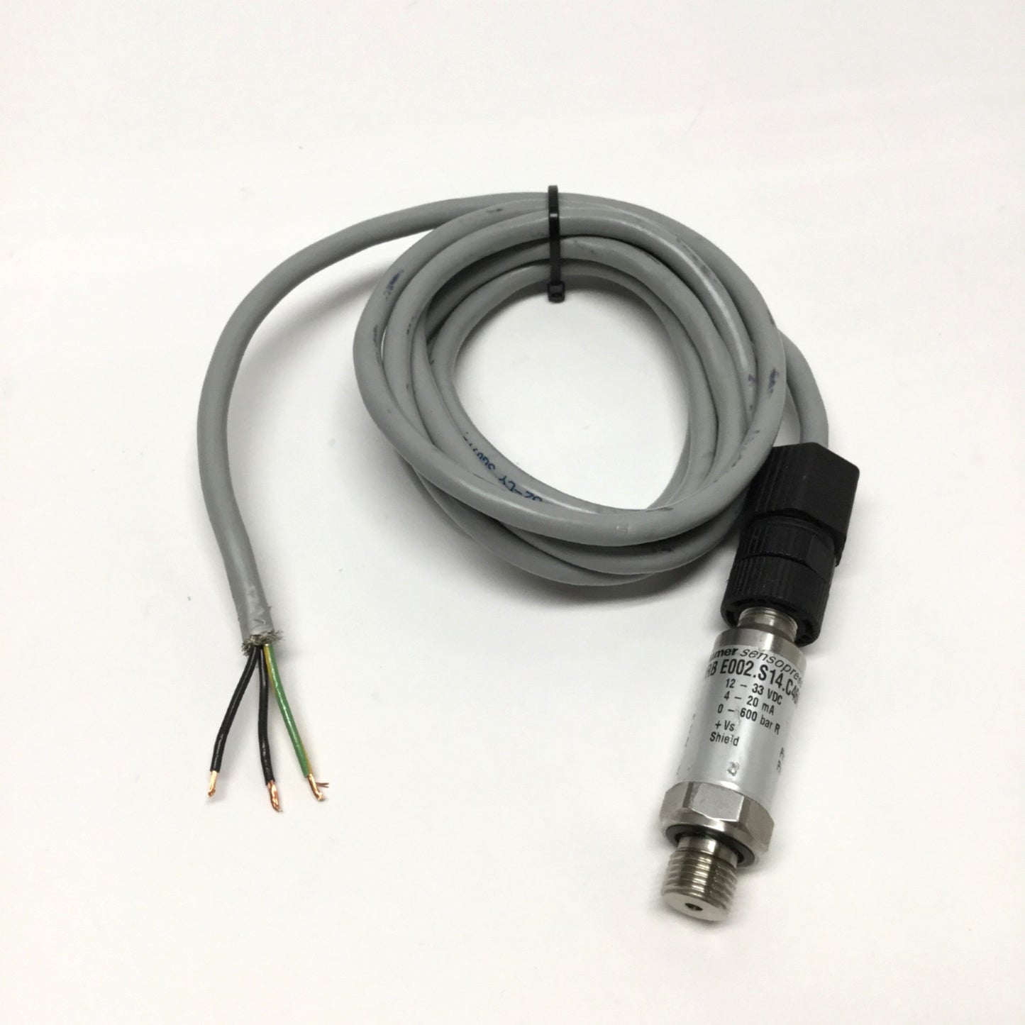 Used Baumer PDRB E002.S14.C460 Pressure Transmitter 0-600bar, 24VDC, G1/4, 4-20mA Out